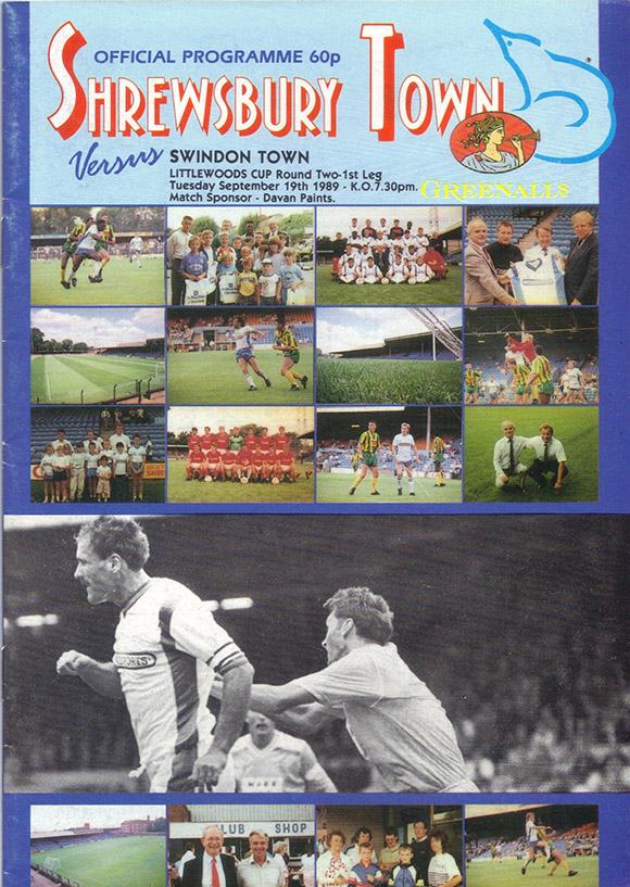 <b>Tuesday, September 19, 1989</b><br />vs. Shrewsbury Town (Away)